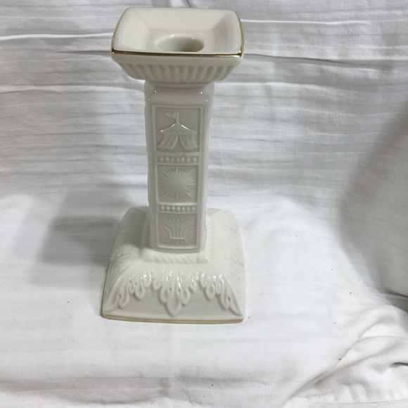 Lenox Sabbath candlesticks, NIB, 24k gold detailing, twelve tribes represented - Picture 3 of 6